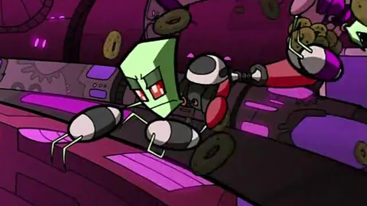 Zim s artifacts. Страшный эпизод Invader Zim. Захватчик зим корабль. Завойовник зім.