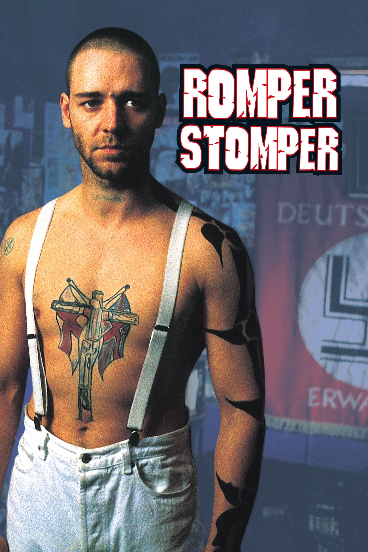 Romper stomper. Рассел Кроу ромпер Стомпер. Рассел Кроу Хэндо. Фильм Romper Stomper 1992. Рассел Кроу Бритоголовые.