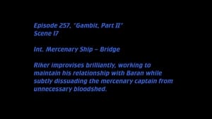 Star Trek: The Next Generation, The Best of Both Worlds - Deleted Scenes: S07E05 - Gambit (2) image